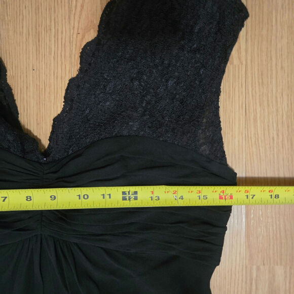 Donna Ricco Vtg Y2K Whimsigoth Fairy Grunge Sheer Silk Lace Babydoll Dress 10P - Picture 11 of 12